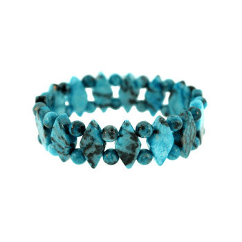 Dyed Blue Amazonite Jasper Princess Bracelets