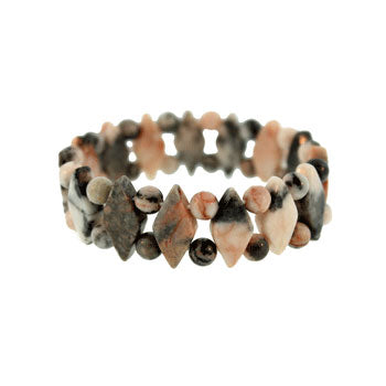 Pink Zebra Jasper Princess Bracelets