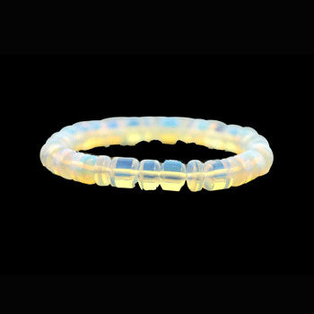 8mm Opalite Glass Drum Bracelets