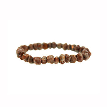 8mm Fossilized Agate Freeform Bracelets