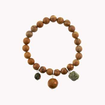 8mm Scenic Jasper Round Bracelets