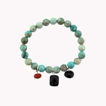 8mm Turquoise Jasper Dyed Round Bracelets