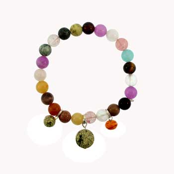 8mm Multicolor Round Bracelets