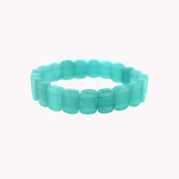 Dyed Blue Amazonite Jasper Rectangle Bracelets