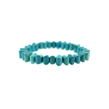 8mm Dyed Blue Howlite Pumpkin Bracelets