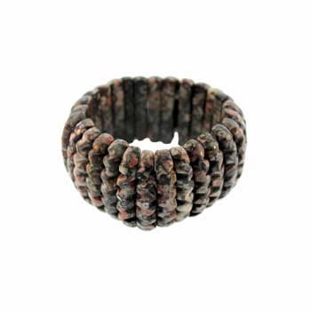 Insect Fossil Jasper Wavy Bracelets