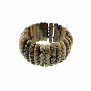 Paintbrush Jasper Wavy Bracelets