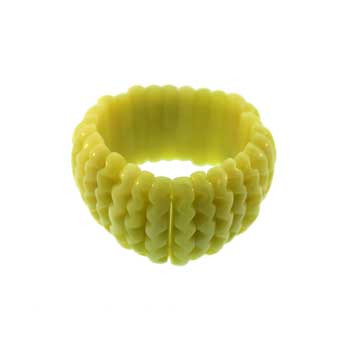 Lime Green Serpentine Wavy Bracelets