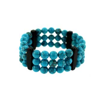 8mm Synthetic Turquoise Queen Bracelets