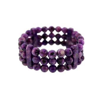8mm Light Purple Quartz Glass Queen Bracelets