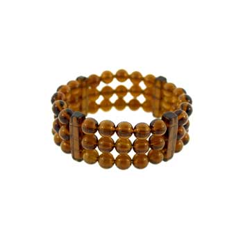 8mm Smoky Quartz Glass Queen Bracelets
