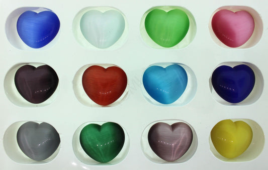 45mm Fiber Optic Synthetic Puffy Heart Gift Item