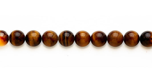 16 inch 12M.M. Tiger Eye Round Beads