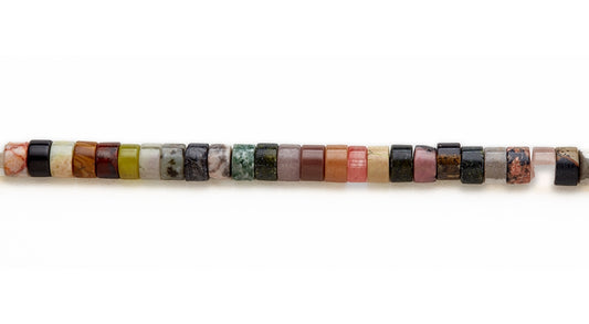 15-16 inch 8mm Multi Stone Heishi Plain Beads