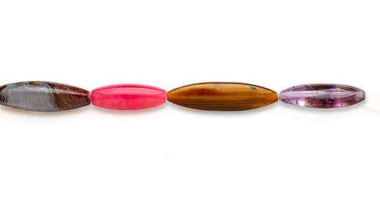 15-16 inch Medium Multi Stone Mix Shapes Plain Beads
