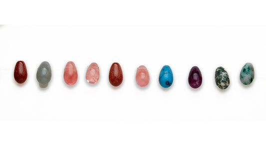 15-16 inch 7X12mm Multi Stone Rd Drop S/Dr Plain Beads