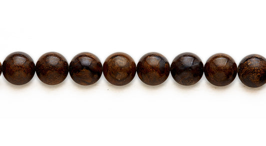 15-16 inch 16mm Bronzite Round Plain Beads