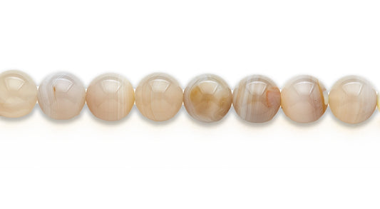 15-16 inch 16mm Grey Agate Round Plain Beads