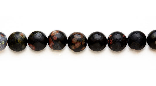 15-16 inch 16mm Flower Jasper Round Plain Beads