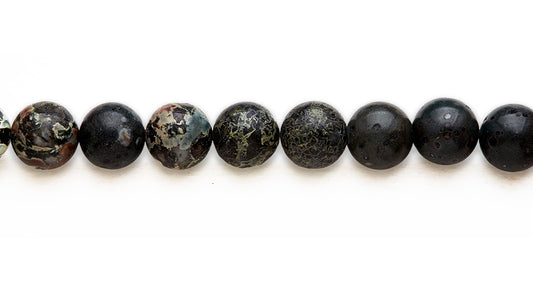 15-16 inch 16mm Spider Jasper Round Plain Beads