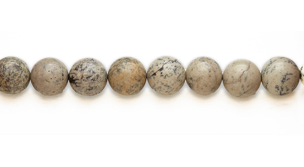 15-16 inch 16mm Dendrite Jasper Round Plain Beads