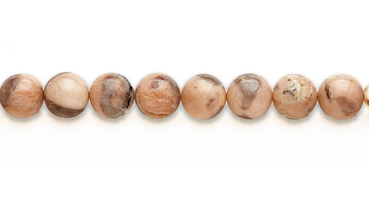 15-16 inch 16mm Pink Feldspar Round Plain Beads
