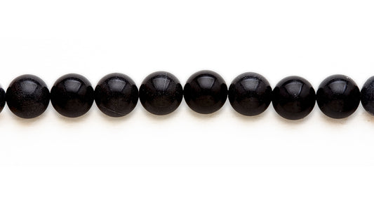 15-16 inch 16mm Black Jasper Round Plain Beads