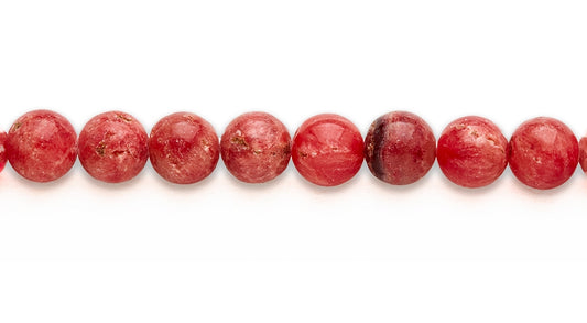 15-16 inch 16mm Chinese Rhodocrosite Round Plain Beads