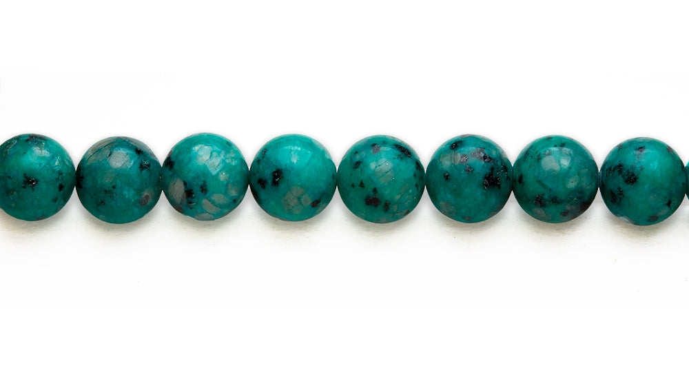 15-16 inch 16mm Dyed Kiwi Emerald Color Round Plain Beads