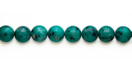 15-16 inch 16mm Dyed Kiwi Emerald Color Round Plain Beads