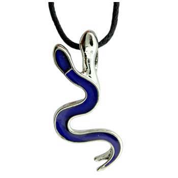 Zinc Alloy Rhodium Plated Snake Necklace