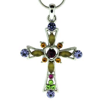Zinc Alloy Silver Plated Necklace