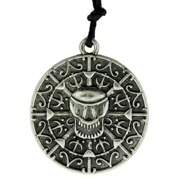 Zinc Alloy Silver Plated Coin Necklace