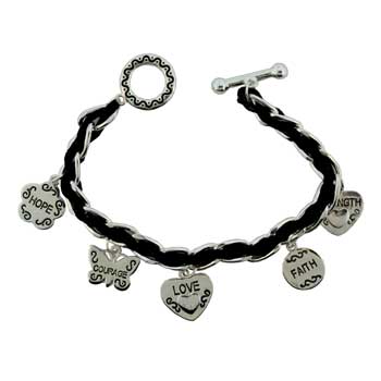 Zinc Alloy Silver Plated Bracelets