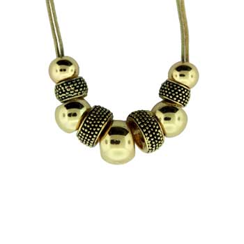 Zinc Alloy Gold Plated Necklace
