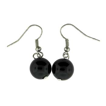 Zinc Alloy Rhodium Plated Round Earrings