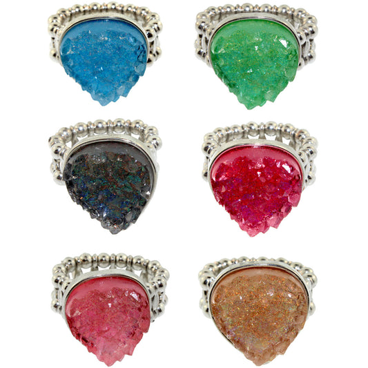 Zinc Alloy Silver Tone Rings