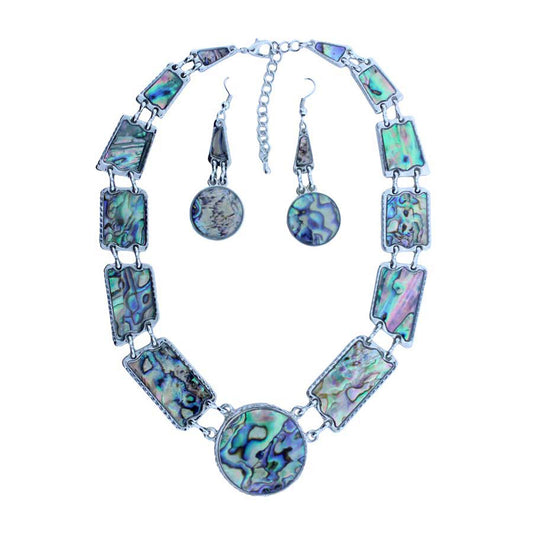 Zinc Alloy Silver Plated Round Pendants & Earrings