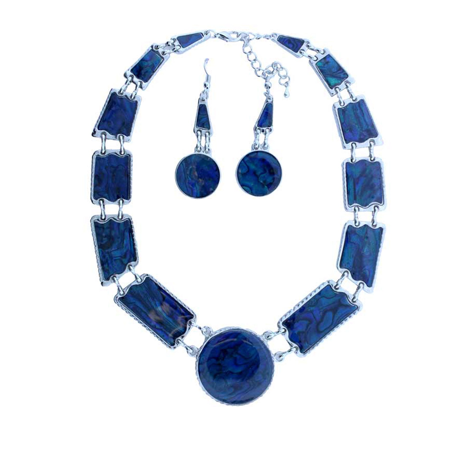 Zinc Alloy Silver Plated Round Pendants & Earrings