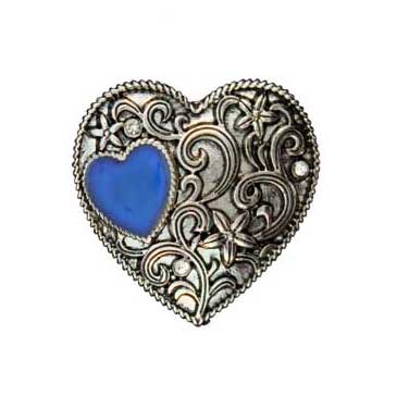 Zinc Alloy Rhodium Plated Heart Rings