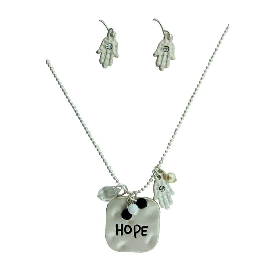 Zinc Alloy Silver Plated Necklace