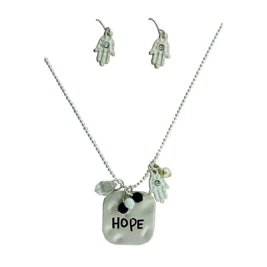 Zinc Alloy Silver Plated Necklace