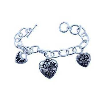 Zinc Alloy Silver Plated Bracelets