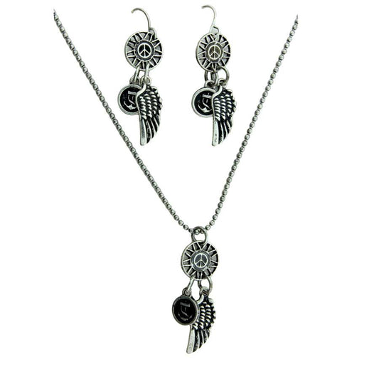 Zinc Alloy Silver Plated Pendants & Earrings