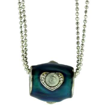 Zinc Alloy Rhodium Plated 14X mm Necklace