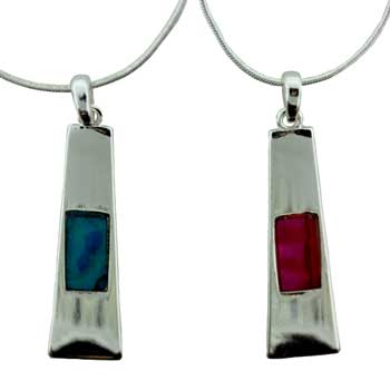 Zinc Alloy Silver Plated 40X13 mm Necklace