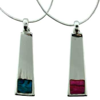 Zinc Alloy Silver Plated 40X13 mm Necklace