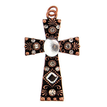 Zinc Alloy Copper Tone 48X29 mm Zinc Metal Necklace