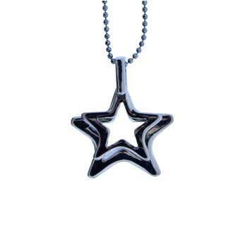 Zinc Alloy Gun Metal 28 mm Necklace