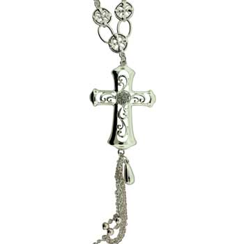 Zinc Alloy Silver Plated 65X50 mm Necklace
